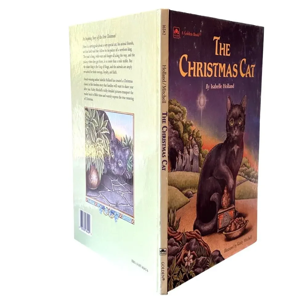 VTG 1987 The Christmas Cat book by Isabelle Holland, HC